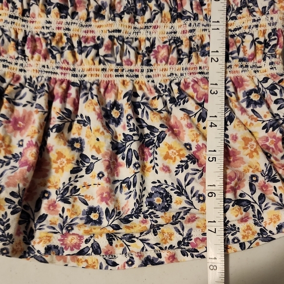 SO Pink and Blue Smocked Peplum Camisole - Picture 7 of 8